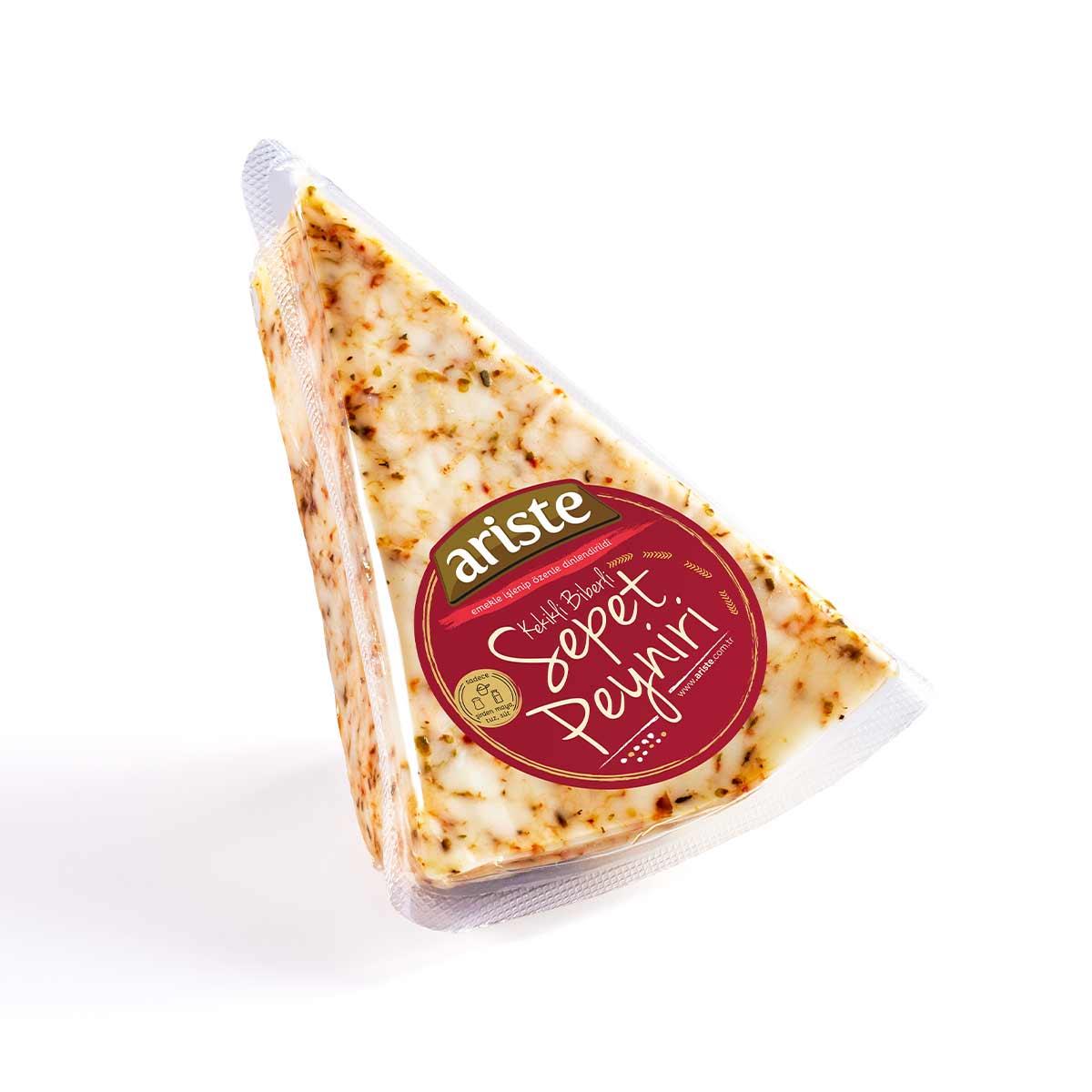 Hanımeli Kekikli Biberli Tam Yağlı Sepet Peyniri 250 gr