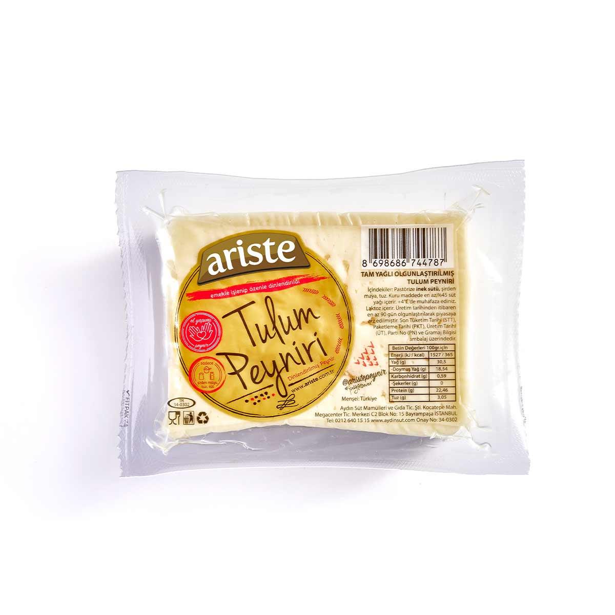 Tulum Peyniri 250 gr (İnek Sütü) – Tam Yağlı, Olgunlaştırılmış