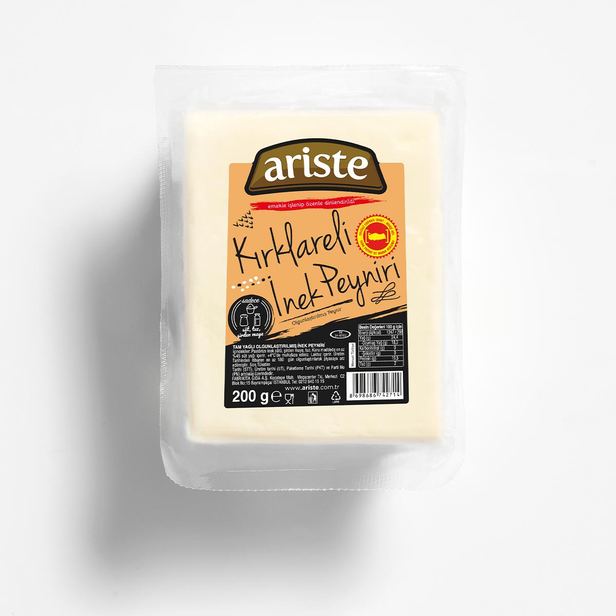 Kırklareli Tam Yağlı İnek Beyaz Peyniri 200 gr – Olgunlaştırılmış