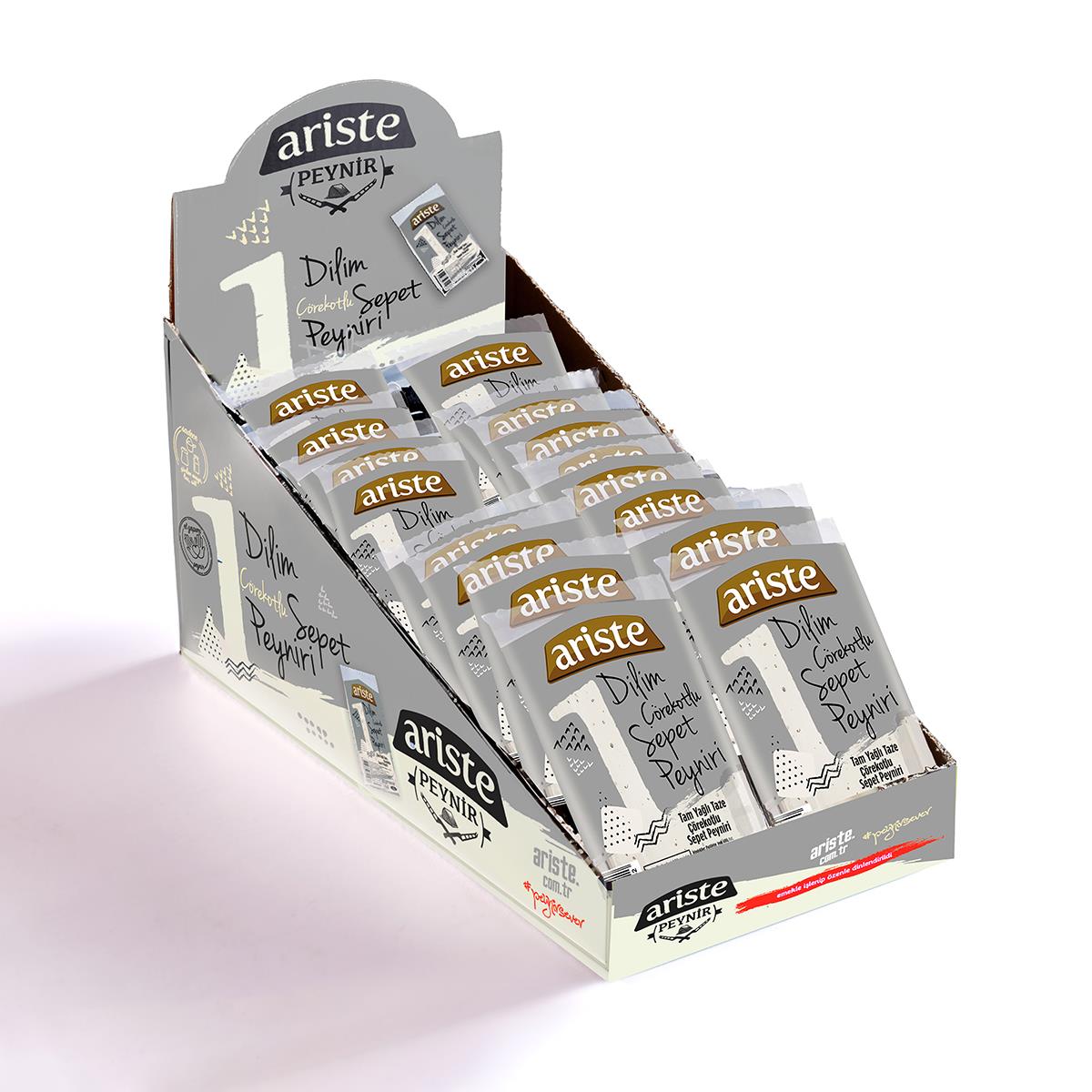 Bir Dilim Tam Yağlı Çörekotlu Sepet Peyniri 40 gr x 24 Adet (960 gr)