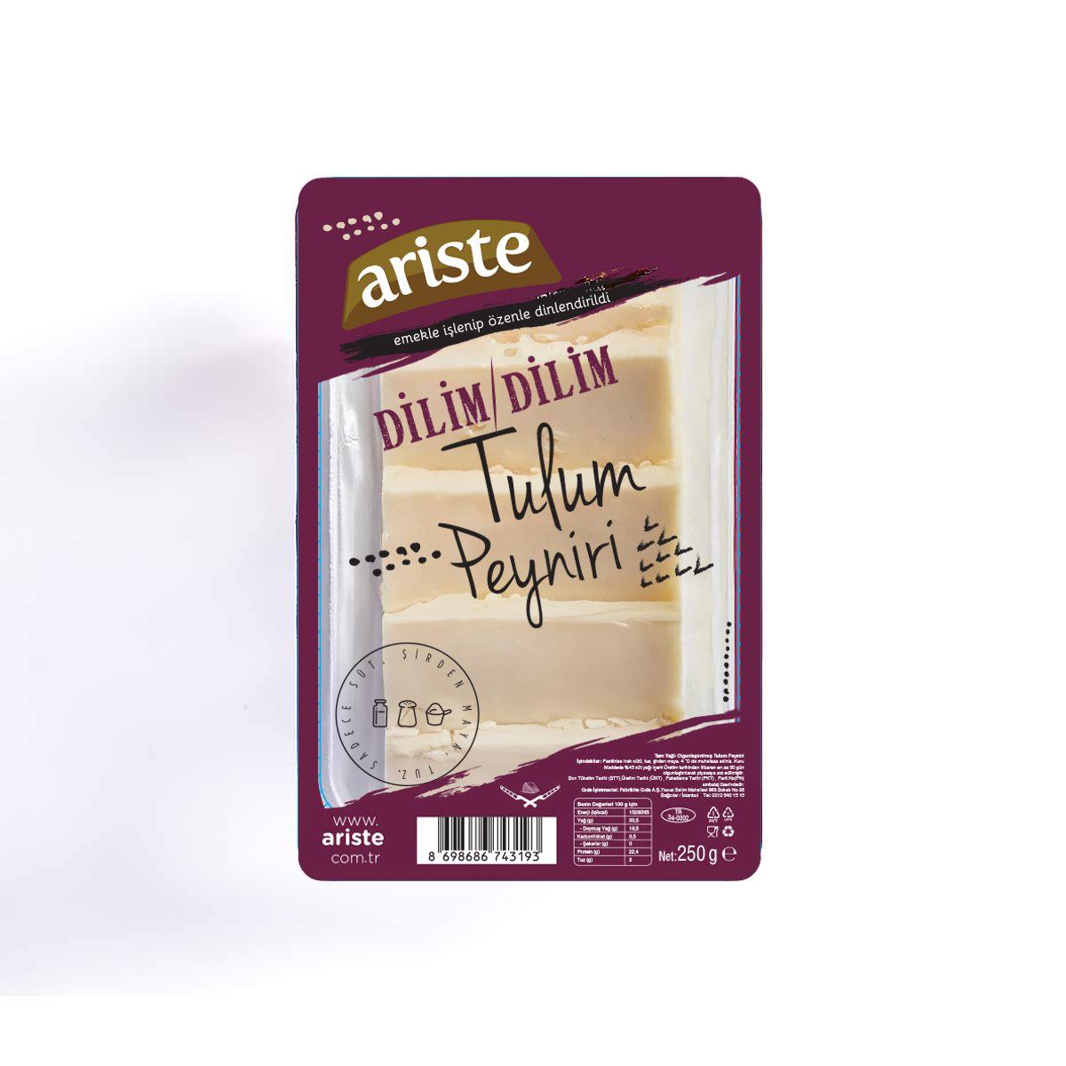 Keyif Serisi – Dilimli Tulum Peyniri 250 gr (İnek Sütü) – Tam Yağlı, Olgunlaştırılmış