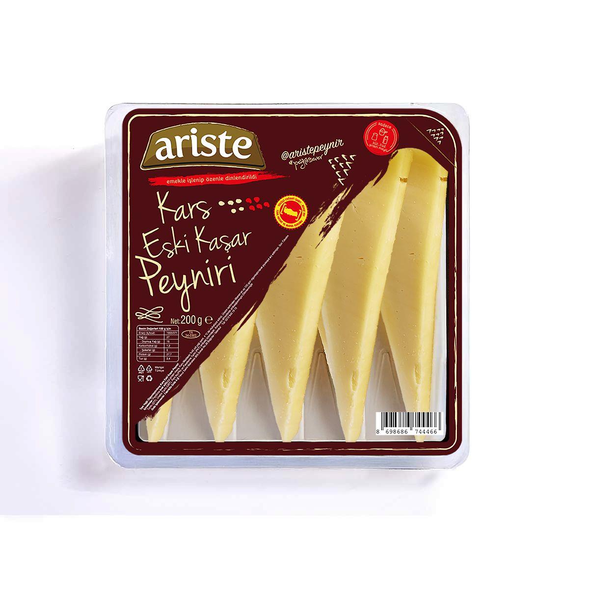 Keyif Serisi – Dilimli Kars Eski Kaşar Peyniri 200 gr – Olgunlaştırılmış