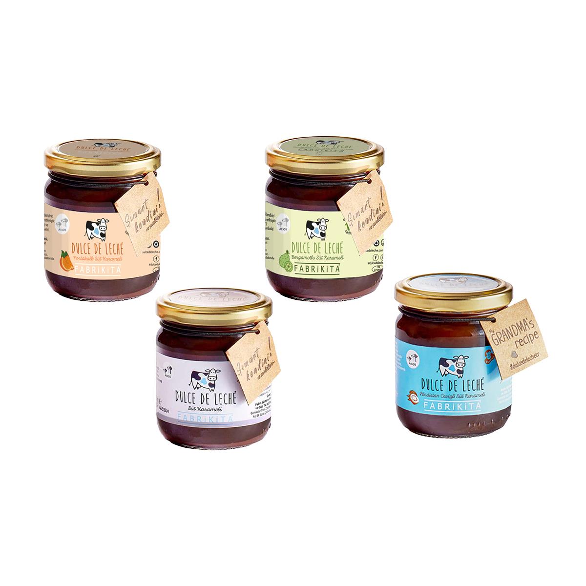 Dulce De Leche 4 Farklı Süt Karameli Seti 920 gr (230 gr x 4)