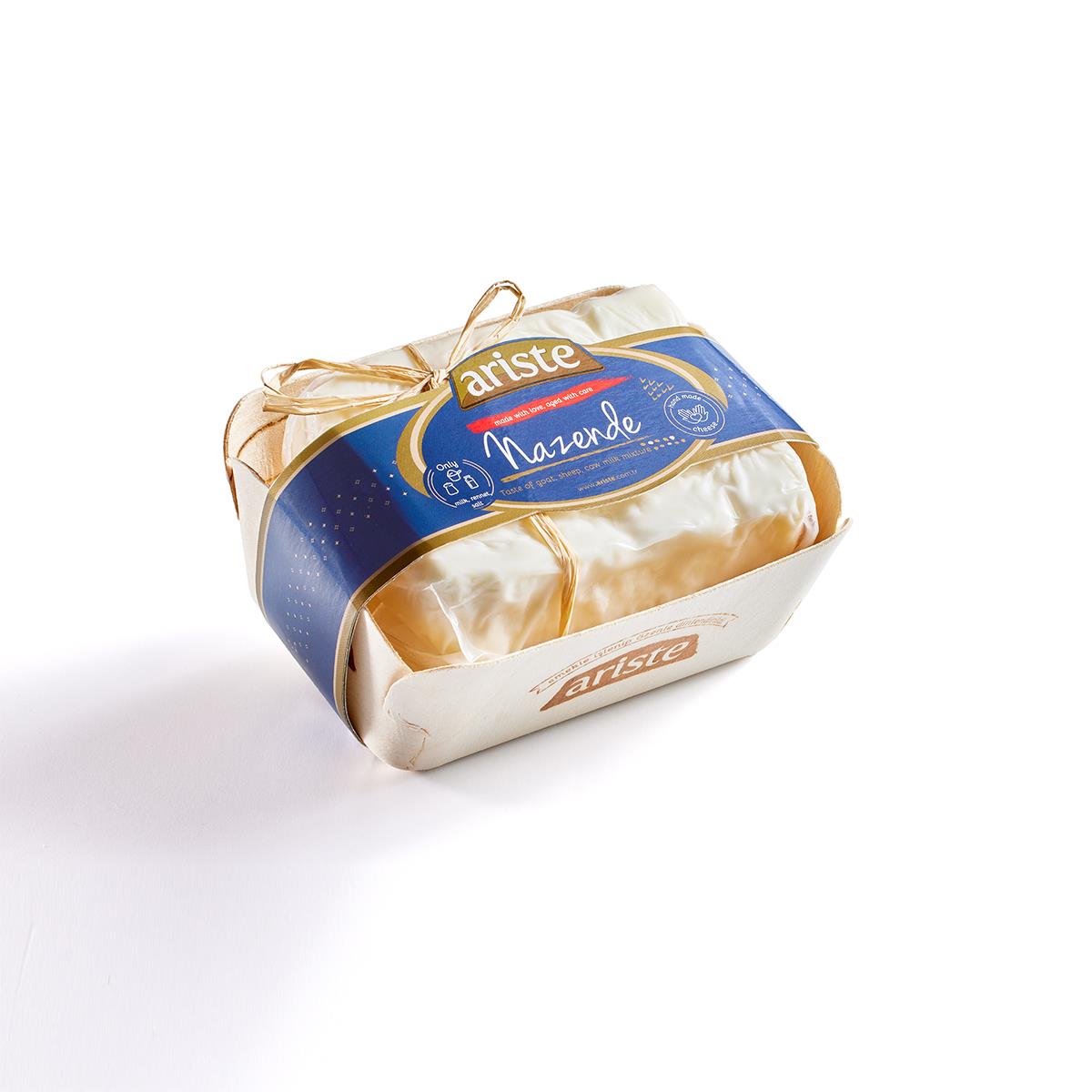 Nazende Ahşap Hediyelik Kutulu Tam Yağlı Beyaz Peynir 450 gr (Keçi Sütü Ağırlıklı) – Olgunlaştırılmış