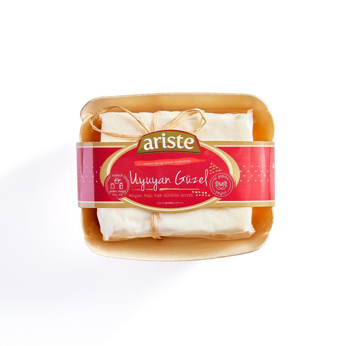 Uyuyan Güzel Ahşap Hediyelik Kutulu Tam Yağlı Beyaz Peynir 450 gr (Koyun Sütü Ağırlıklı) – Dinlendirilmiş