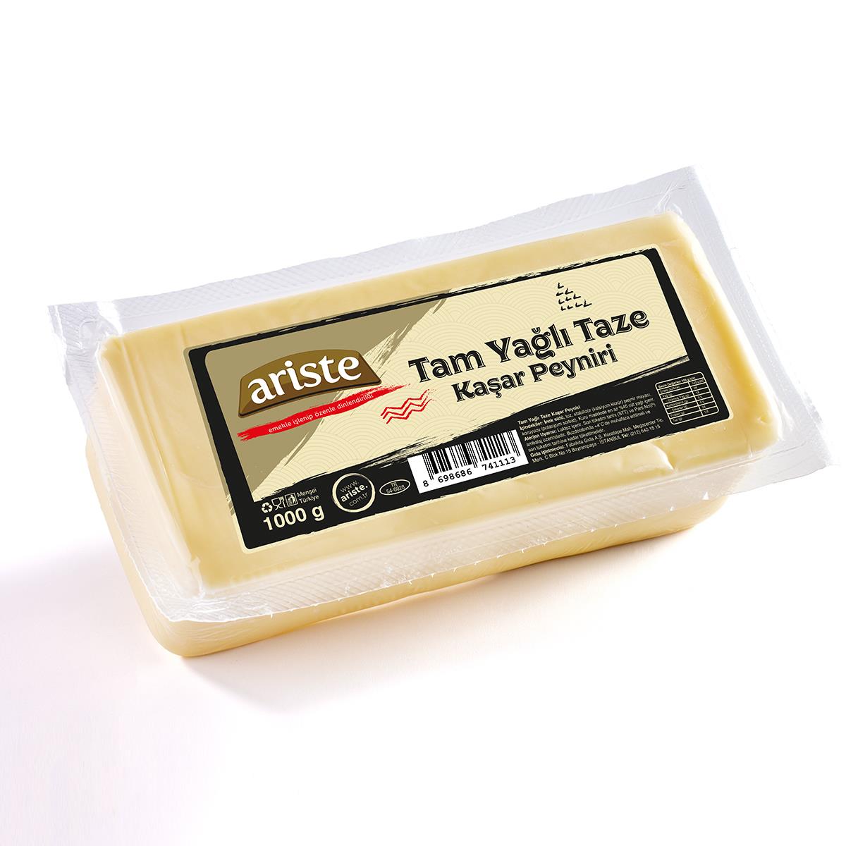 Tam Yağlı Taze Kaşar Peyniri 1000 gr