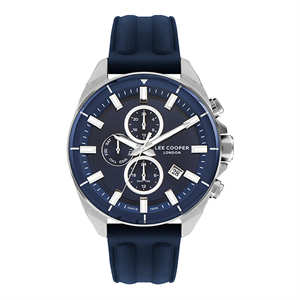 Lee Cooper LC07881 Erkek Orjinal Kol Saati Yeni Sezon Slikonlu Mavi Renk Fonksiyonlu Takvimli + Bileklik Hediyeli 