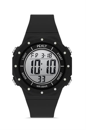 Penly Su Geçirmez Dijital Kol Saati 356 Model Siyah Beyaz +4 Renk Kronometre-Alarmlı 5ATM 