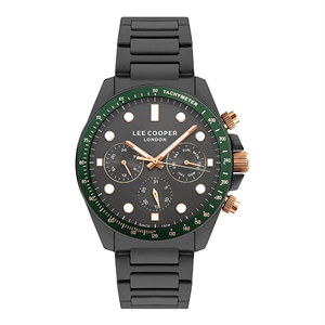 Lee Cooper Erkek Yeni Sezon Siyah Fonksiyonlu Takvimli Orjinal Kol Saati + Bileklik Hediyeli