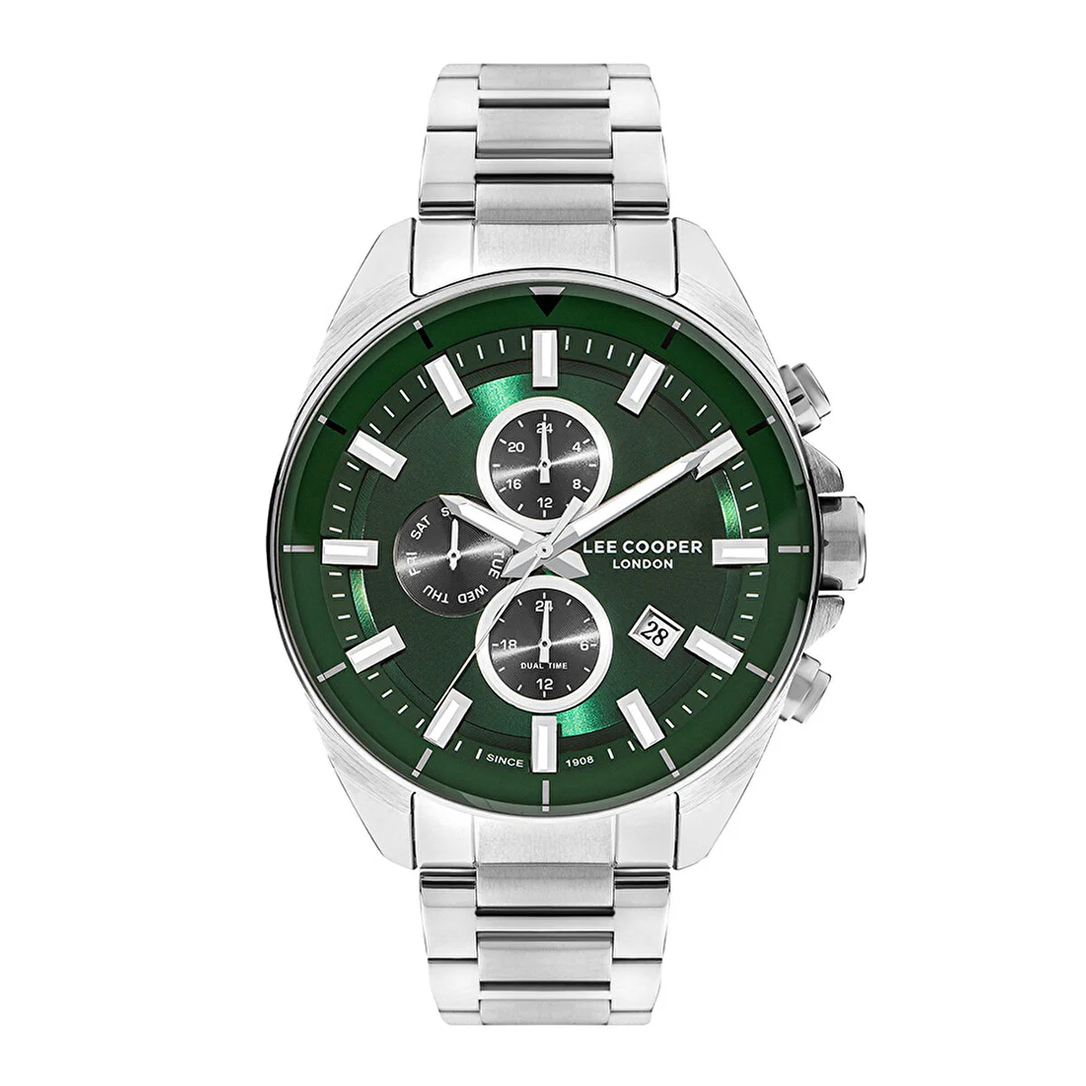 Lee Cooper LC07830 Erkek Orjinal Kol Saati Yeni Sezon Gümüş İçi