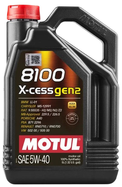 MOTUL 8100 X-CESS GEN2 SAE 5W40 5LT