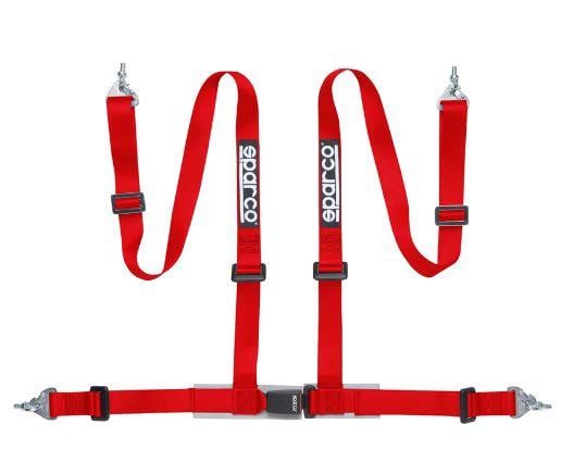 SPARCO 4 NOKTA SPOR EMNİYET KEMERİ KIRMIZI