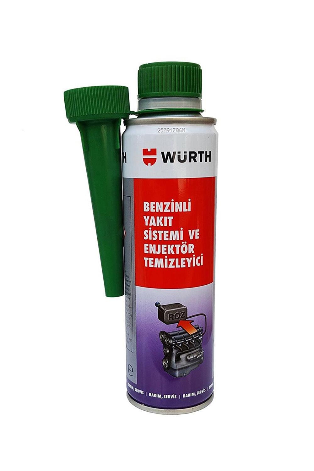 WÜRTH BENZİNLİ YAKIT SİSTEMİ VE ENJEKTÖR TEMİZLEYİCİ 300ML
