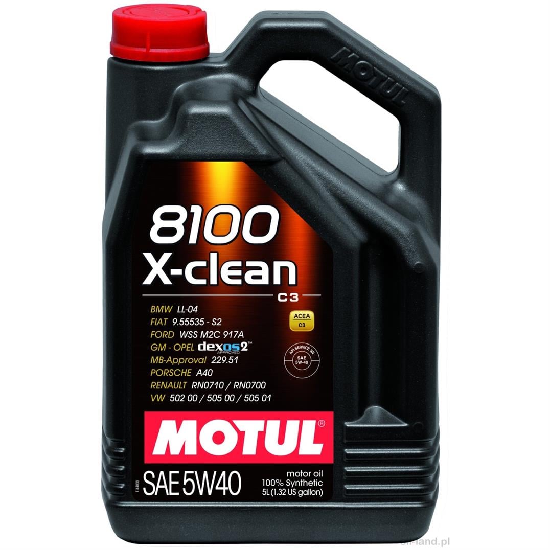 MOTUL 8100 X-CLEAN 5W40 4LT MOTOR YAĞI