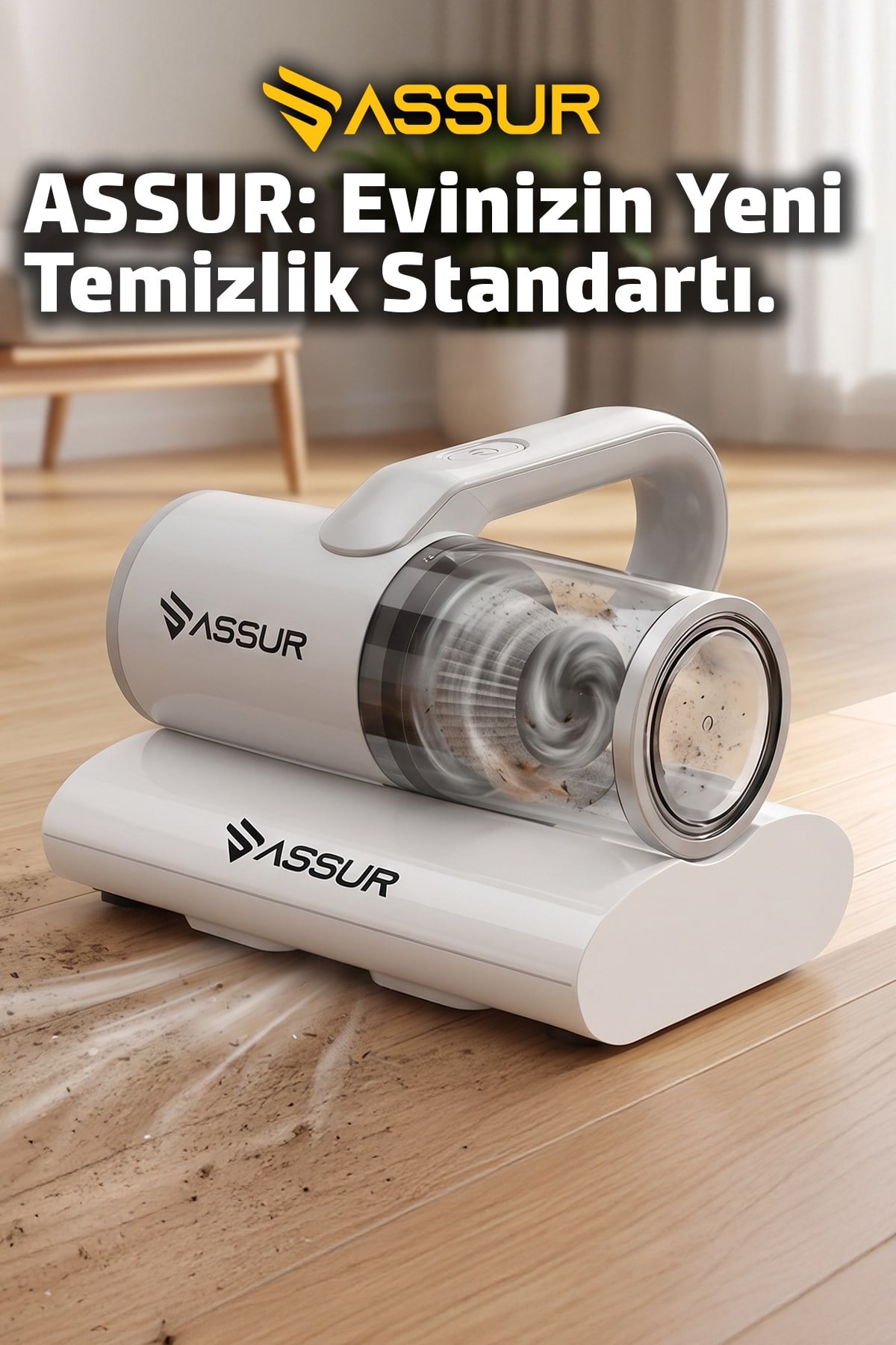 ASSUR 12V 5000Pa Şarjlı Vakumlu Mini El Süpürgesi