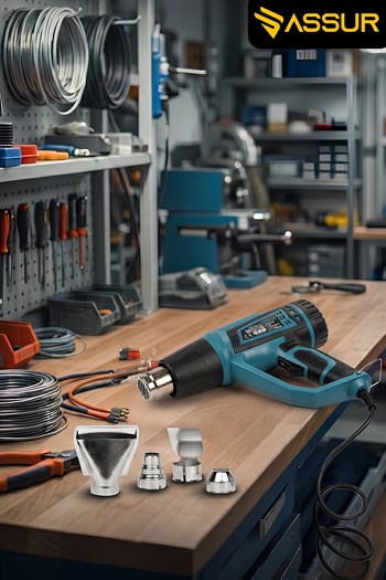 2000 Watt 2 Kademeli 4 Başlıklı Sıcak Hava Tabancası