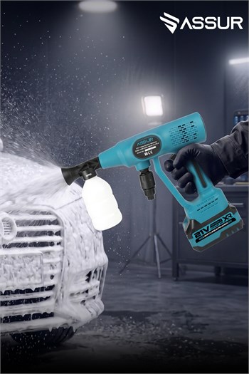 ASSUR 21V Çift Akülü 1500 mAh Yüksek Basınçlı Oto Yıkama Makinesi