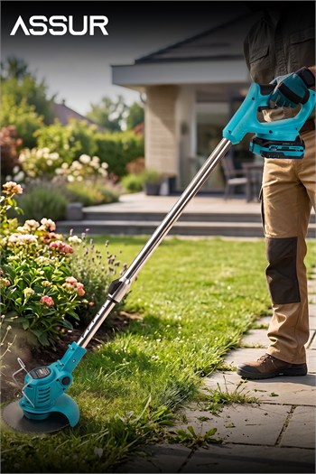 6lı Şarjlı Bahçe Seti Budama Testeresi Makası Çit Kesme Çim Biçme Hava Üfleme 2,5m Teleskop Aparatlı