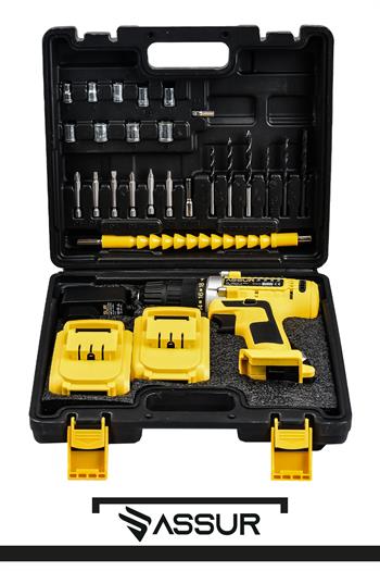 Assur 12V Şarjlı Matkap Çelik Şanzıman Bakır Sargılı Akülü Vidalama