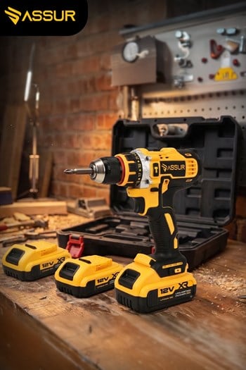 Assur 12V Çift Akülü Çelik Şanzıman Şarjlı Matkap Akülü Vidalama