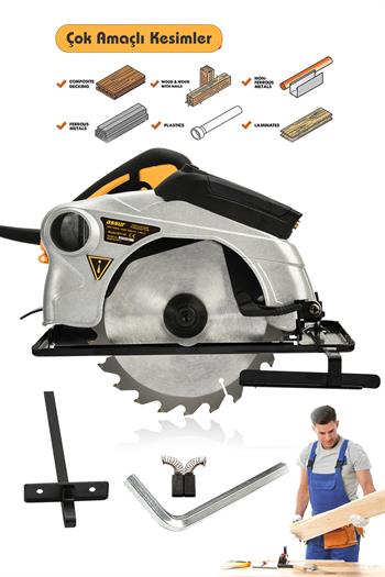 Assur 1400W Elektrikli Sunta Kesme 185 Mm Daire Testere