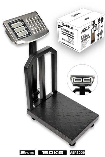 Assur 150 Kg Kantar Hassasiyetli Katlanabilir Dijital Elektronik Terazi