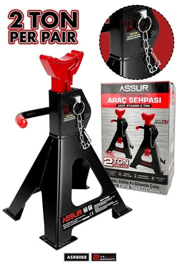 ASSUR 2 Ton Oto Kriko Araç Kaldırma Krikosu Araç Sehpası