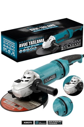 ASSUR 2200W 230 MM DÖNER TETİKLİ SPİRAL TAŞLAMA MAKİNESİ