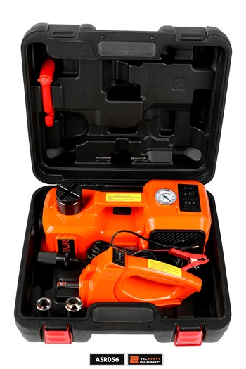 Assur 5i 1 Arada 5 Ton Hidrolik Kriko 12V Hava Kompresörü & Bijon Sökme Sıkma Makinesi