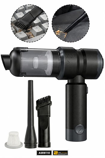 ASSUR 7.2V Type-C Şarjlı Üflemeli Mini Araç Süpürgesi