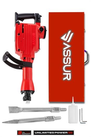 Assur Büyük Tip Kırıcı Hilti Kavrama Kollu 16 Kg 3 Metre Kablolu 65mm