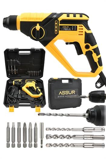 Assur Profesyonel 250W 2 Kademeli Bakır Sargılı Darbeli Kırıcı Delici Hilti