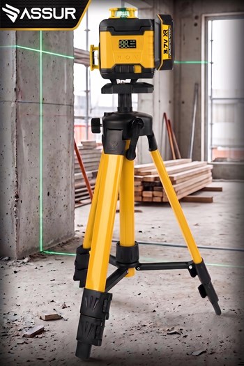 Assur Profesyonel 360° 16 Köşe Otomatik Hizalama Tripodlu Lazer Metre Hizalama