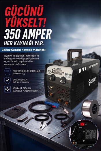 MIG-350 350A Profesyonel 3ü 1 Arada MIG MMA TIG İnverter Gazsız Gazaltı Kaynak Makinesi