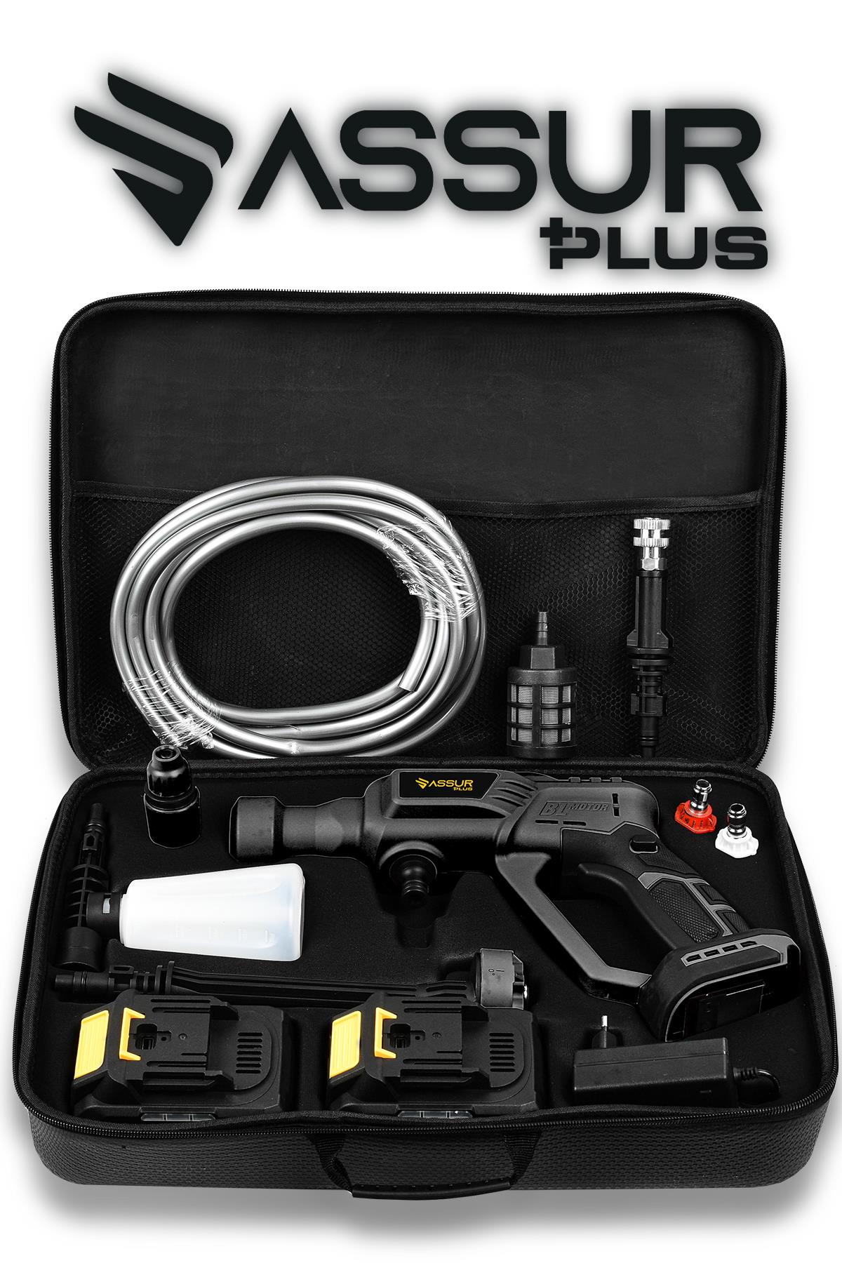 Assur Plus 21V 2 BATARYA Kömürsüz Motor Dijital Ekranlı Yüksek Basınçlı ...