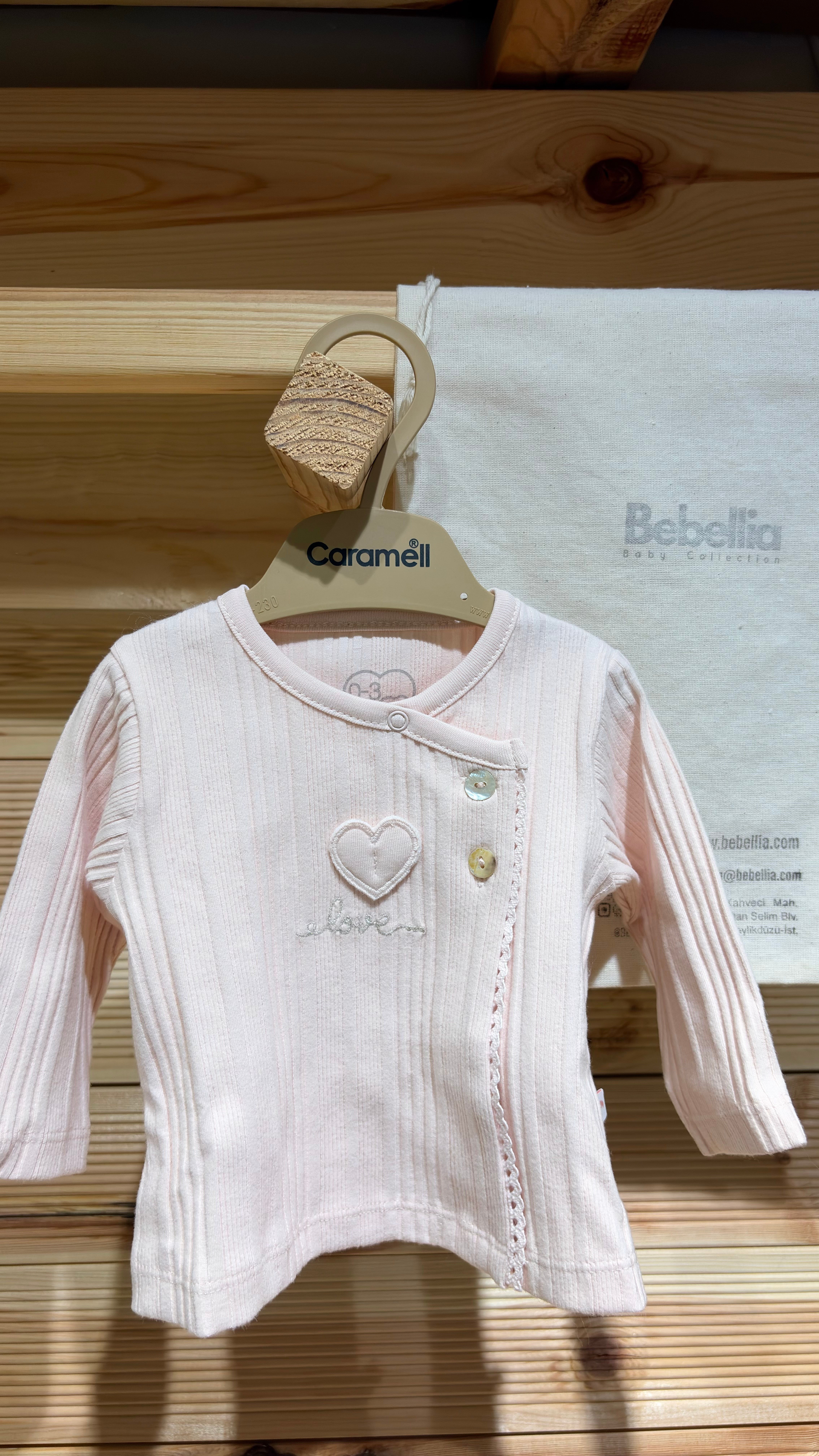 Caramell %100 Pamuk Beti Kız 10lu Set Pembe