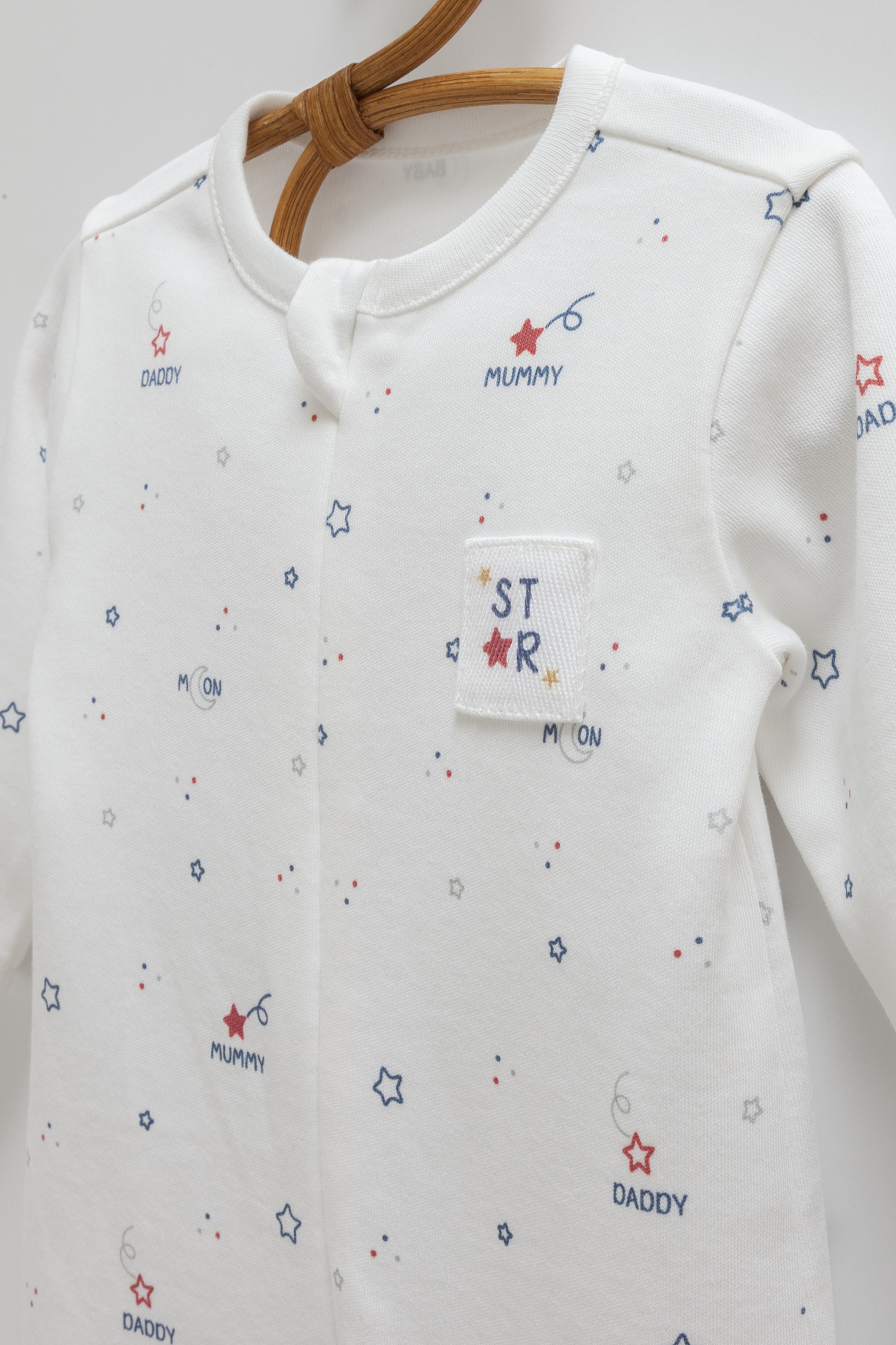 Caramell %100 Pamuk Family Çoraplı Tulum Unisex Ekru