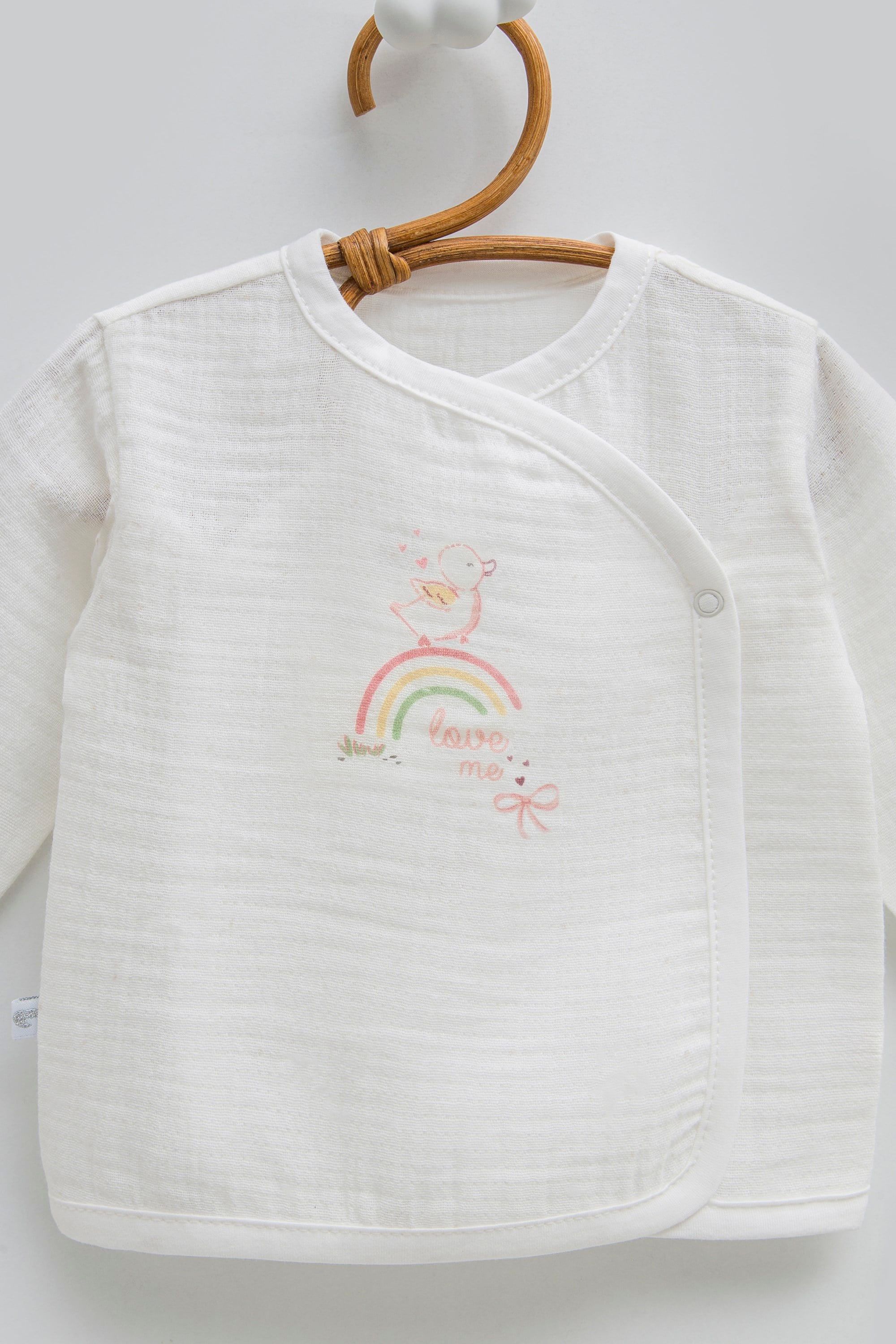 Caramell %100 Pamuk Love Time Müslin 10lu Set Ekru