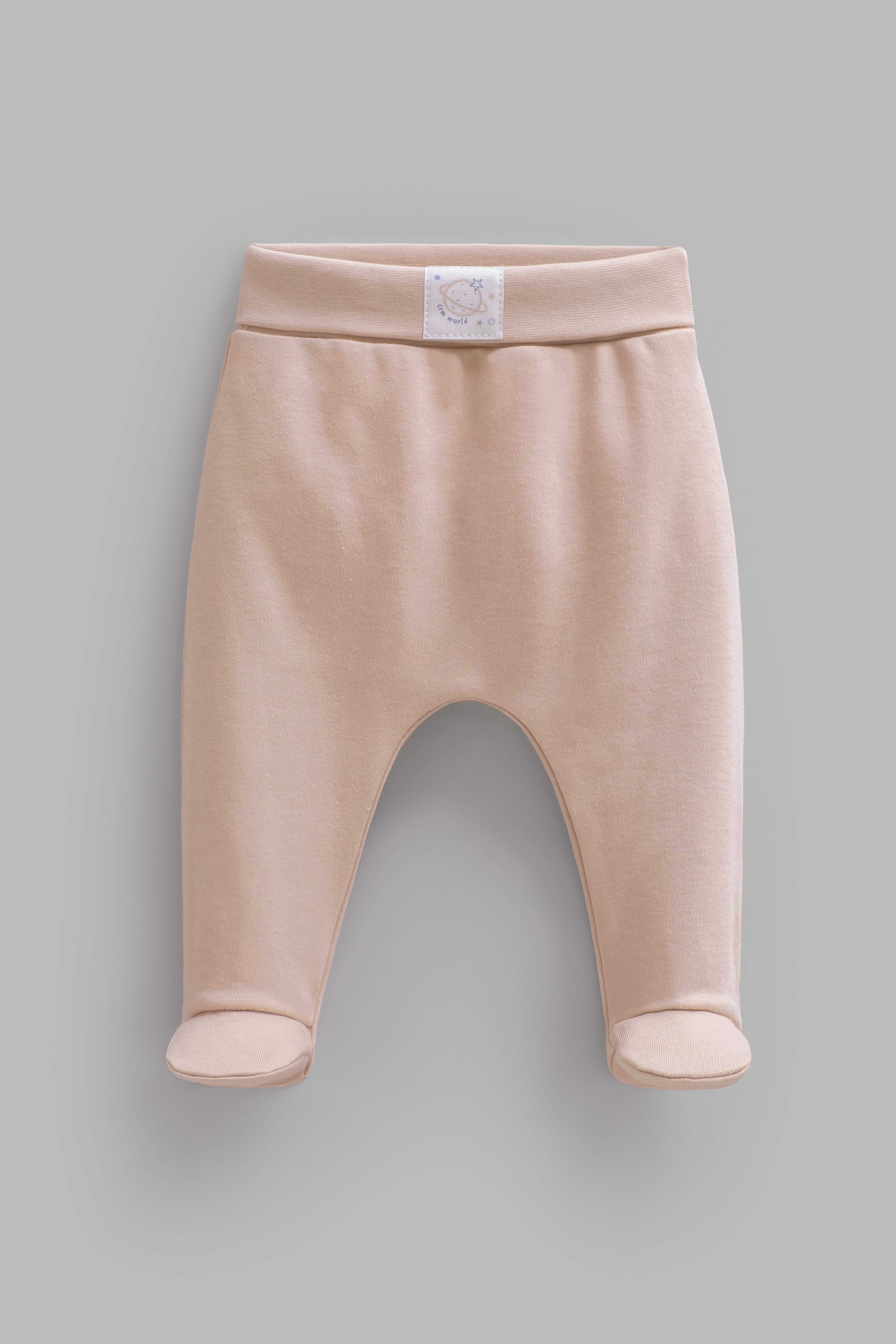 Bebek Badi-PantolonCaramell %100 Pamuk Unisex Bebek Pantolon A.Kahve