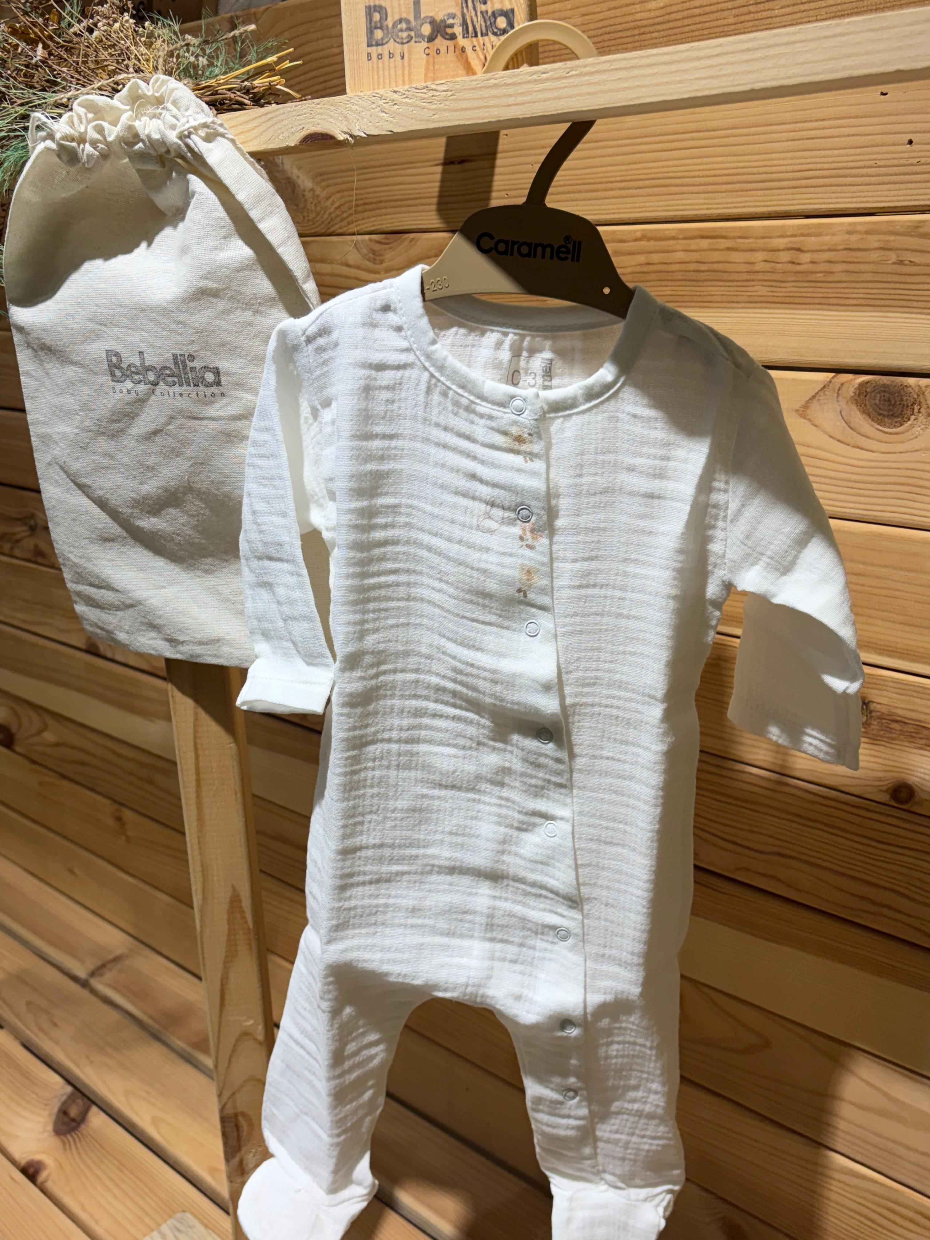 Caramell Marin Premium Müslin 10lu Set Kız Ekru