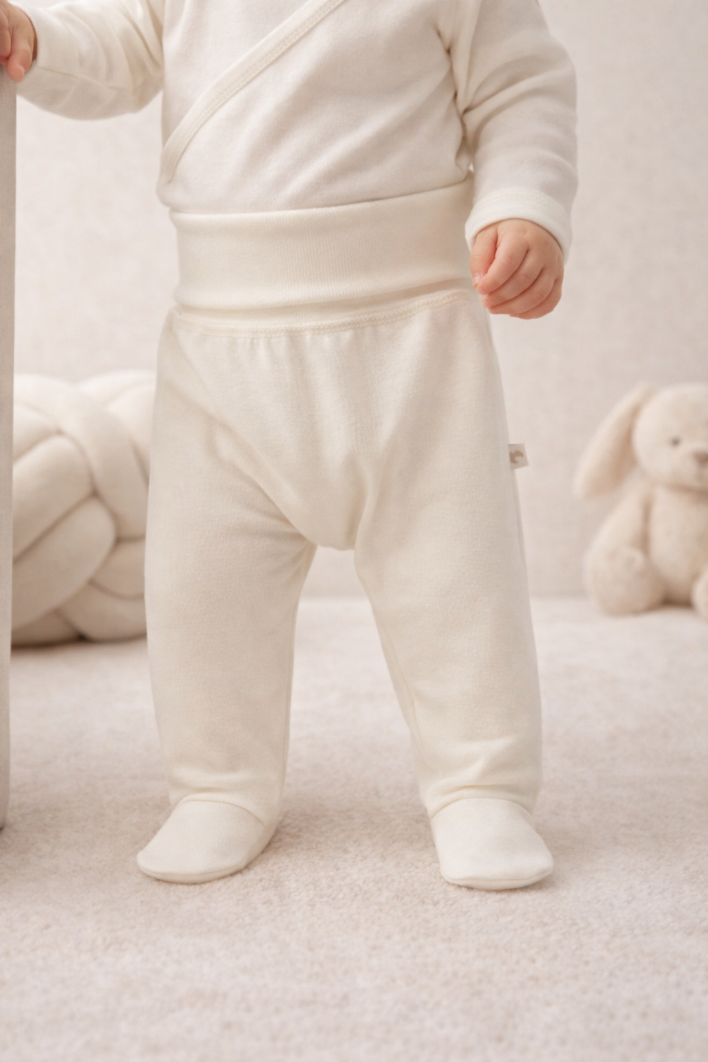 Caramell Milano Tek Alt Pantolon Unisex Ekru