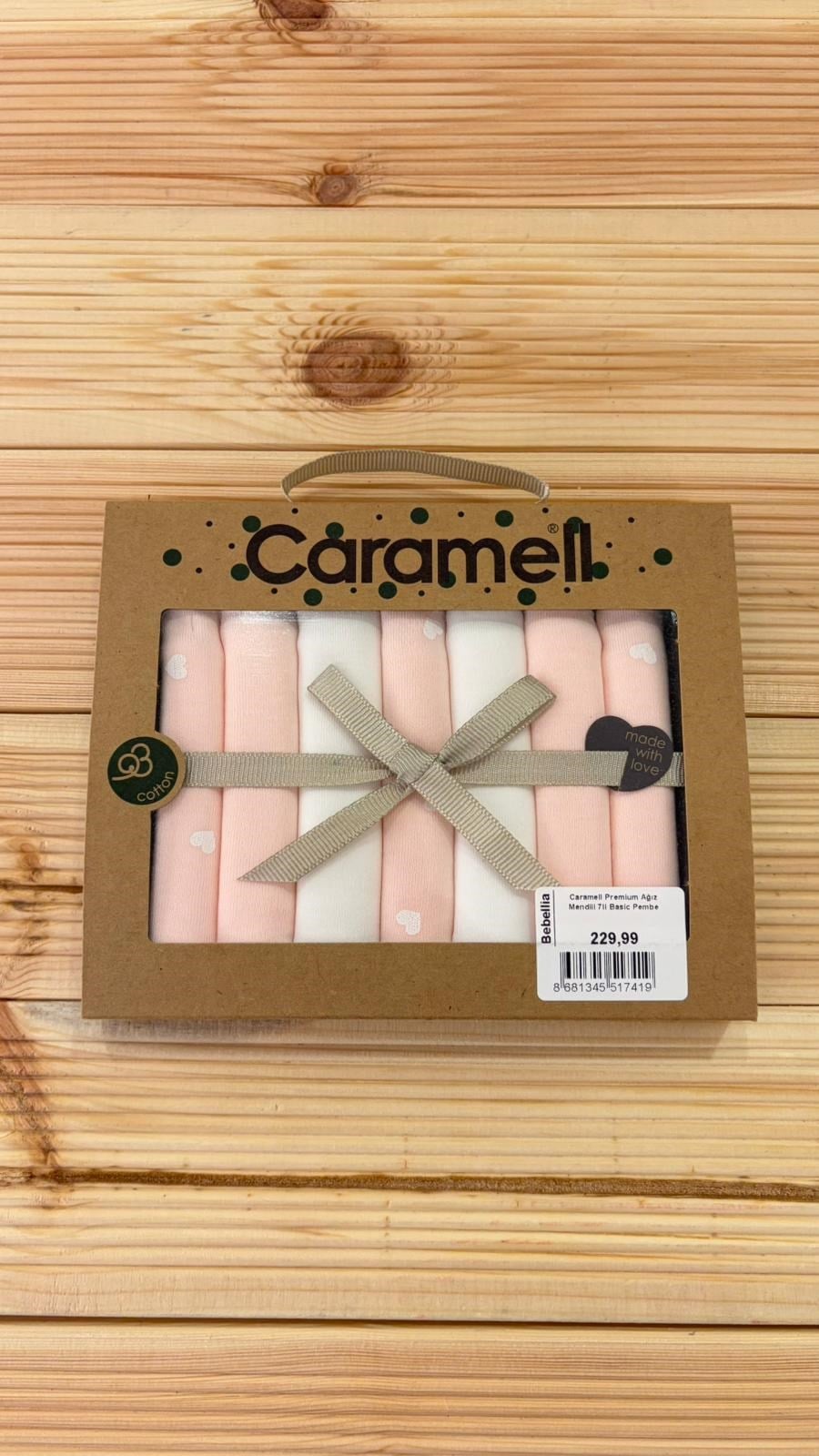 Ağız Mendili, ÖnlükCaramell Premium Ağız Mendili 7li Basic Pembe