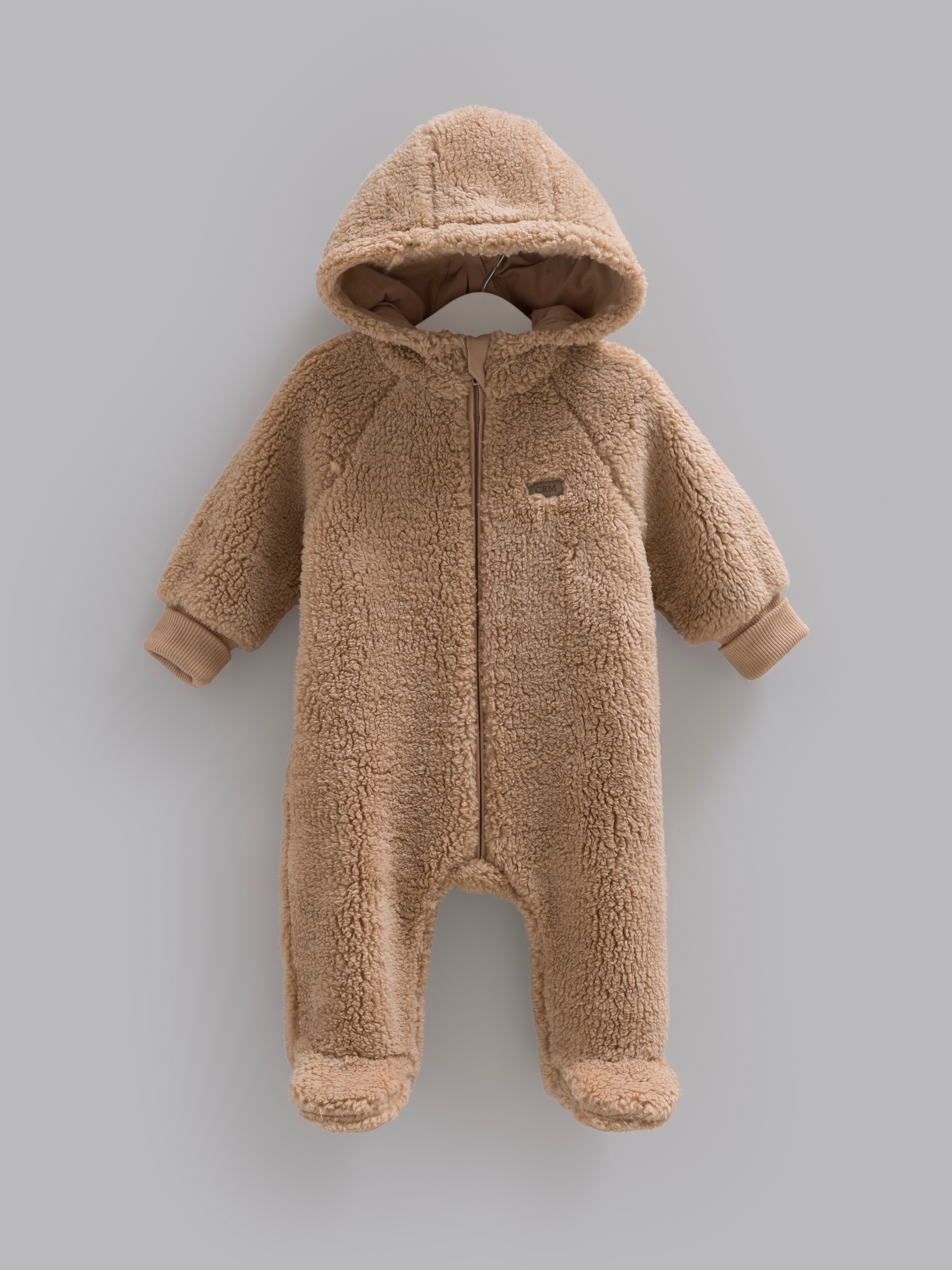 Bebek Tulumları | Yenidoğan TulumlarıCaramell Unisex Kışlık Bebek Tulum Kahve