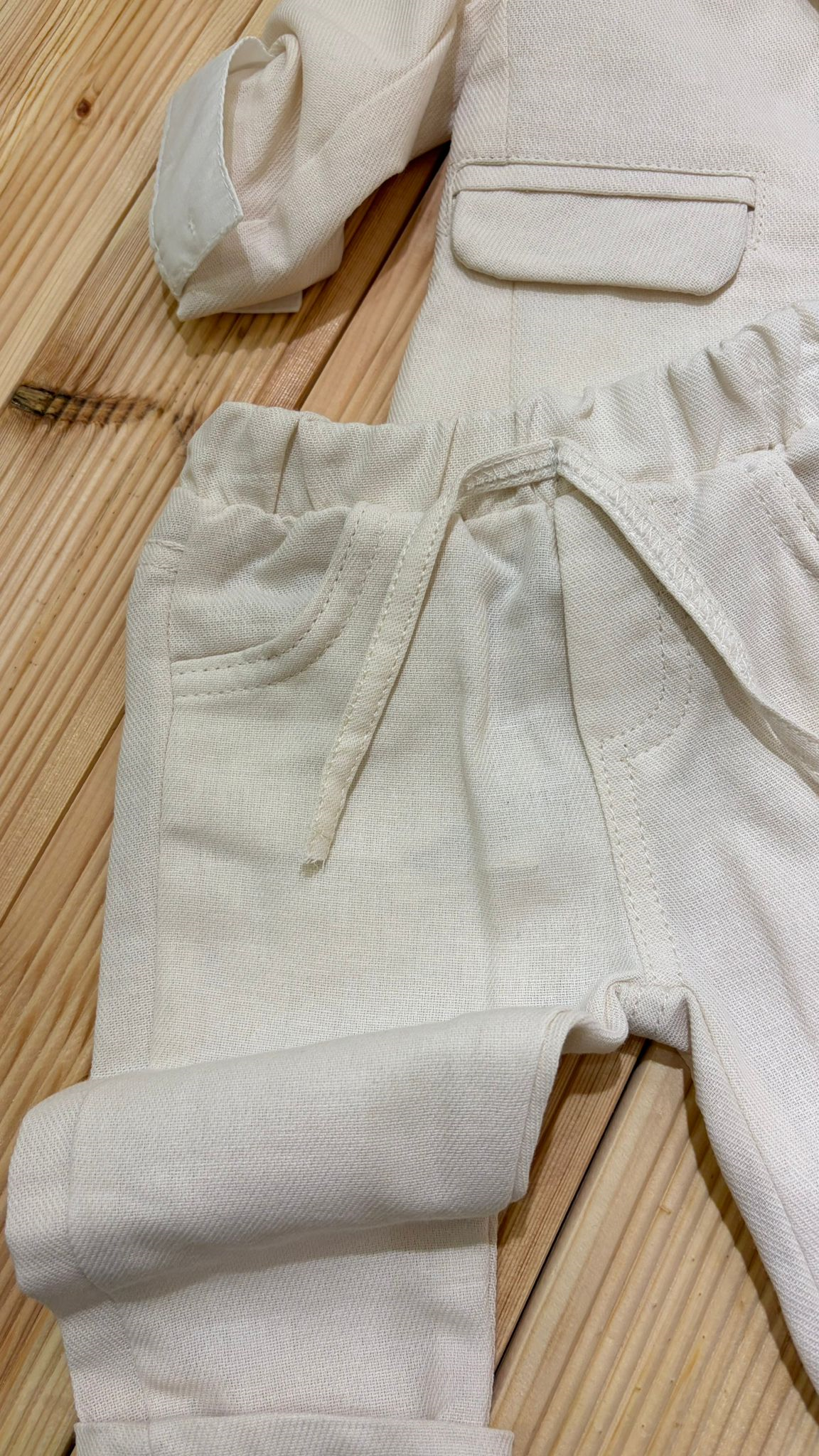 Ceketli Papyonlu Premium Erkek Takım Ekru