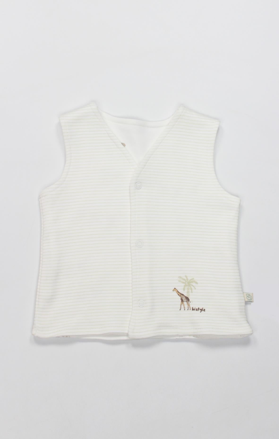 GOTS Sertifikalı Yelek Safari Yeşil-Unisex