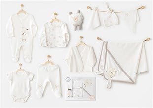 Andywawa %100 Pamuk 10lu Unisex Kuzulu Set
