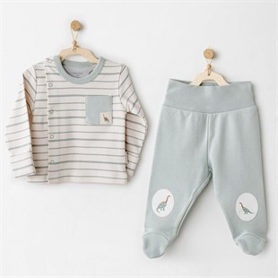 Andywawa %100 Pamuk 2li Takım Yeşil