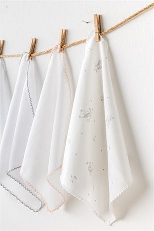 Andywawa %100 Pamuk 5li Ağız Mendili 25*25cm
