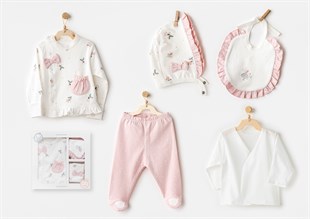 Andywawa %100 Pamuk 5li Set Pembe