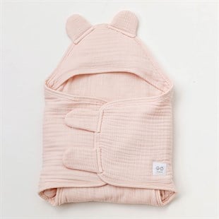 Andywawa %100 Pamuk Müslin Kundak Pembe